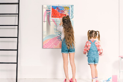Dry erase board magnetic Dark Marble