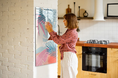 Dry erase board magnetic Dark Marble