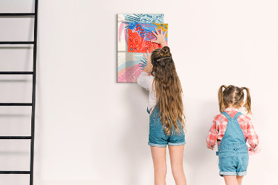 Dry erase board magnetic Dark Marble