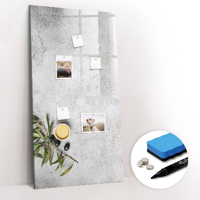Dry erase magnetic board Pastel Leaves