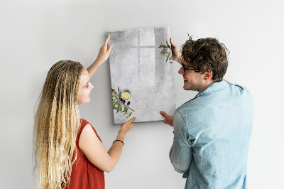 Magnetic board for drawing Pastel Leaves