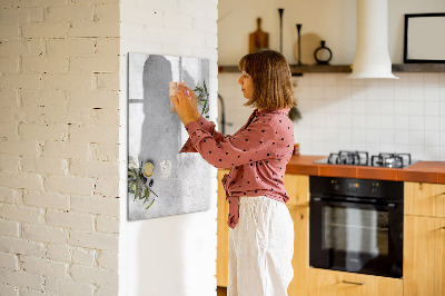 Magnetic board for drawing Pastel Leaves