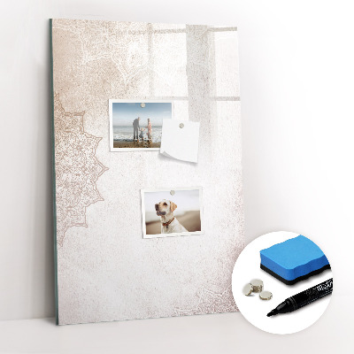 Dry erase magnetic board Natural Wood