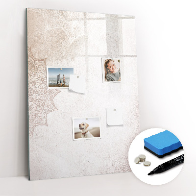 Dry erase magnetic board Natural Wood