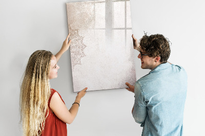 Dry erase magnetic board Natural Wood