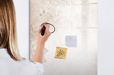 Dry erase magnetic board Natural Wood