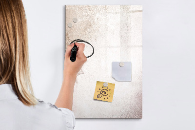 Dry erase magnetic board Natural Wood