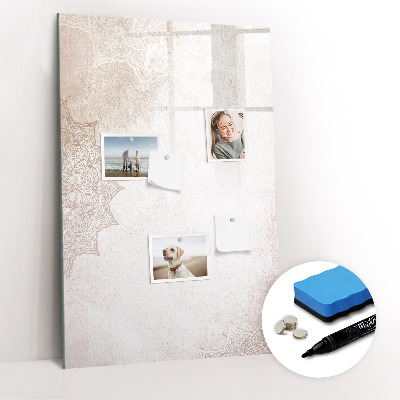 Dry erase magnetic board Natural Wood