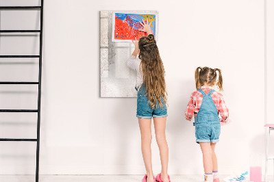 Dry erase magnetic board Natural Wood