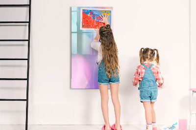 Magnetic board with marker Blue Wood