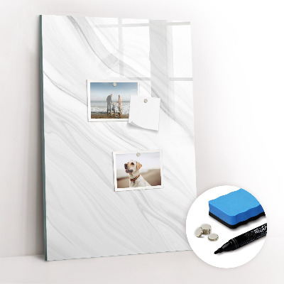 Dry erase magnetic board Decorative Marble