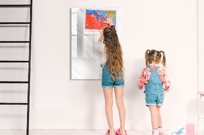 Magnetic board for drawing Decorative Marble