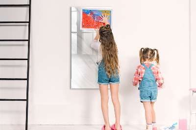 Dry erase magnetic board Decorative Marble