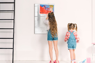 Dry erase board magnetic Marble Waves