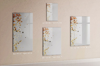 Dry erase magnetic board Painted Wood