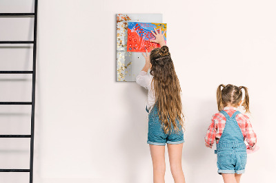 Dry erase magnetic board Painted Wood