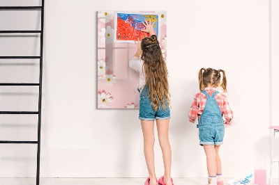 Magnetic board with marker Stars