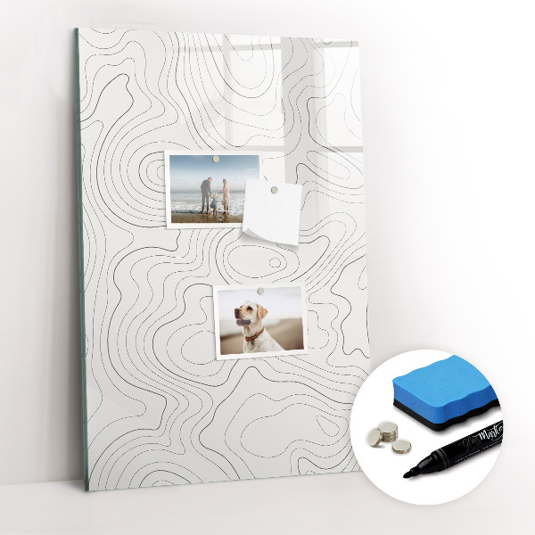 Dry erase magnetic board Flowers