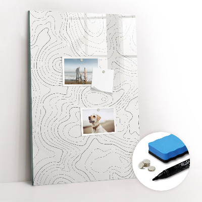 Dry erase magnetic board Flowers