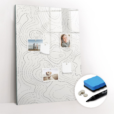 Dry erase magnetic board Flowers