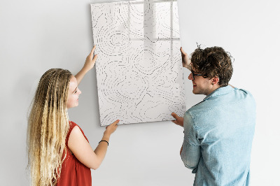 Dry erase magnetic board Flowers