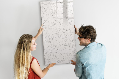 Dry erase magnetic board Flowers