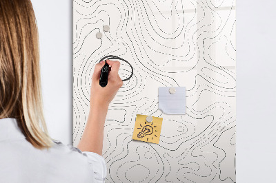 Dry erase magnetic board Flowers
