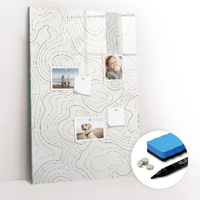 Dry erase magnetic board Flowers