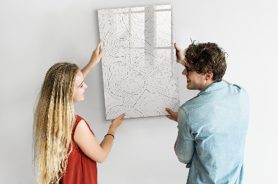Dry erase magnetic board Flowers