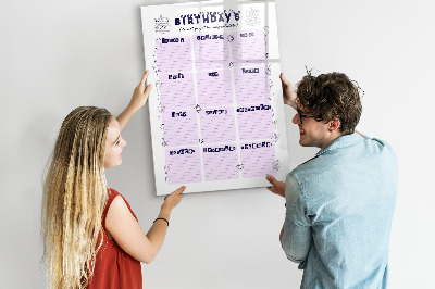 Dry erase magnetic board Weekly meal planner
