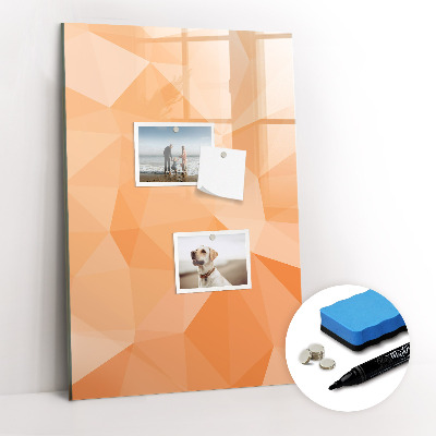 Magnetic board with marker Abstract light