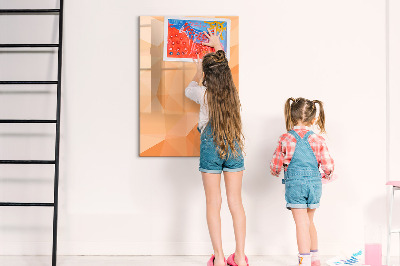 Dry erase magnetic board Abstract light