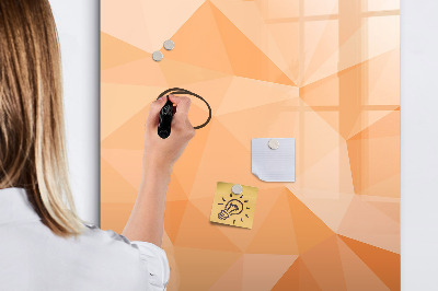 Magnetic board with marker Abstract light