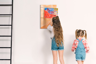 Dry erase magnetic board Abstract light