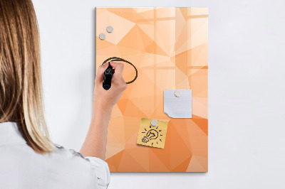 Magnetic board with marker Abstract light