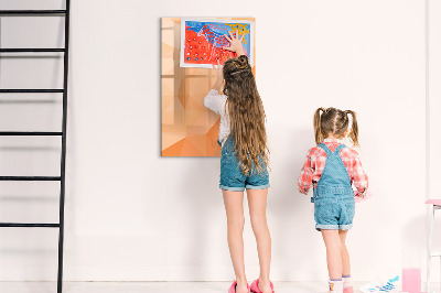 Magnetic board with marker Abstract light