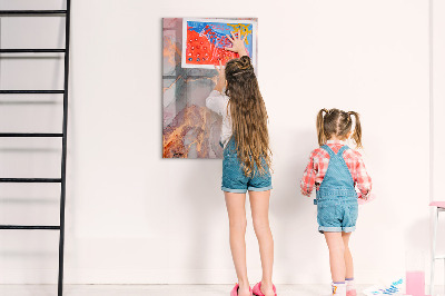 Dry erase magnetic board Unicorn planner