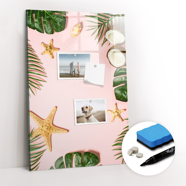 Dry erase board magnetic Summer frame