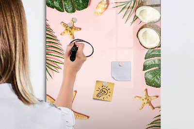 Dry erase board magnetic Summer frame