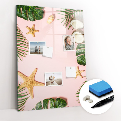 Dry erase board magnetic Summer frame