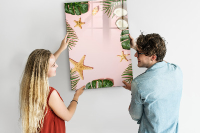 Dry erase board magnetic Summer frame