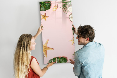 Dry erase board magnetic Summer frame