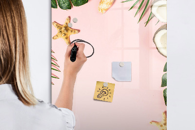 Dry erase board magnetic Summer frame