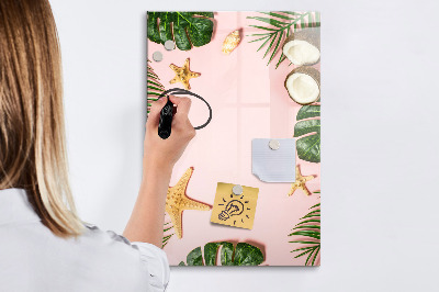 Dry erase board magnetic Summer frame