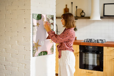 Magnetic writing board Summer frame