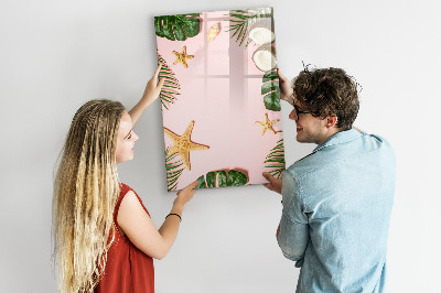 Dry erase board magnetic Summer frame