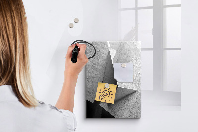 Dry erase magnetic board Geometric abstraction