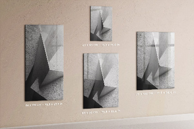 Dry erase magnetic board Geometric abstraction