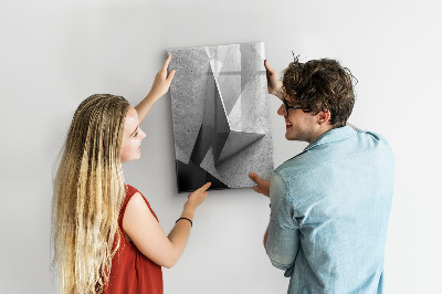Dry erase magnetic board Geometric abstraction