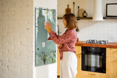 Dry erase magnetic board Gypsophila flowers